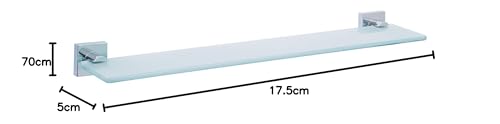 Tesa Ekkro Porta Spazzolino da Denti, Metallo Cromato Lucido, Autoadesivo, Tecnologia di Montaggio Adesiva, 95mm x 67mm x 110mm