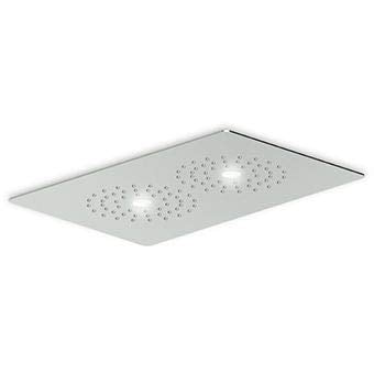 Zucchetti Shower Plus Soffione da incasso con doppia luce Z94147 Italiano Ottone per casa e bagno, cucina