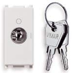 Vimar Interruttore 2P 16Ax con Chiave Off, Bianco