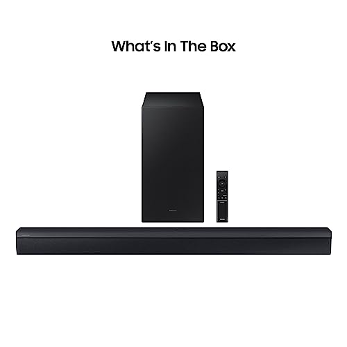 Samsung Soundbar HW-C430/ZF Serie C, 3 Speaker, Subwoofer Incluso, Audio a 2.1 Canali, Adaptive Sound Lite, Black 2023