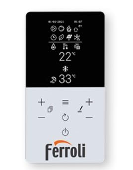 Pompa di Calore Ibrida FERROLI - FRL0XHK8GWA OMNIA S 3.2 HYBRID 28C 8kw Unità Esterna + Unità Interna + Comando Di Controllo