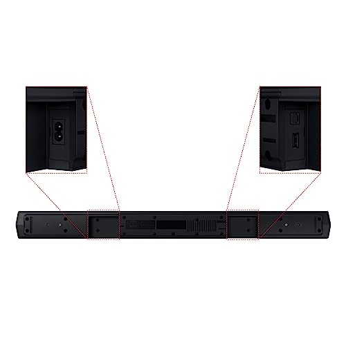 Samsung Soundbar HW-C430/ZF Serie C, 3 Speaker, Subwoofer Incluso, Audio a 2.1 Canali, Adaptive Sound Lite, Black 2023