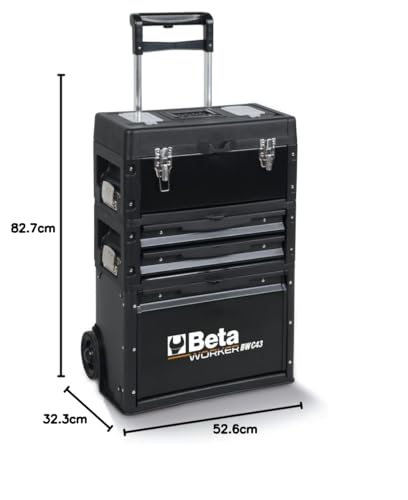 BETA BW C43 - Trolley portautensili a 3 moduli sovrapponibili