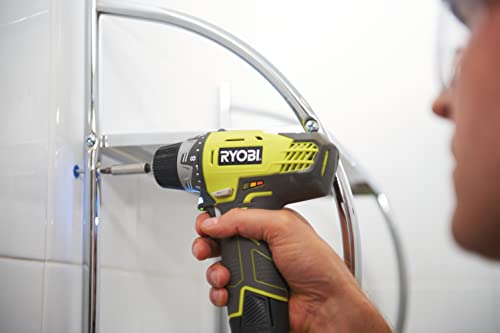 Ryobi R12DD-220S Trapano avvitatore a batteria 12V, 2 velocità, 2 batterie da 2.0Ah