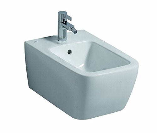 Pozzi Ginori Serie Metrica 79255 Bidet monoforo sospeso per allacciamento Acqua Interno Bianco