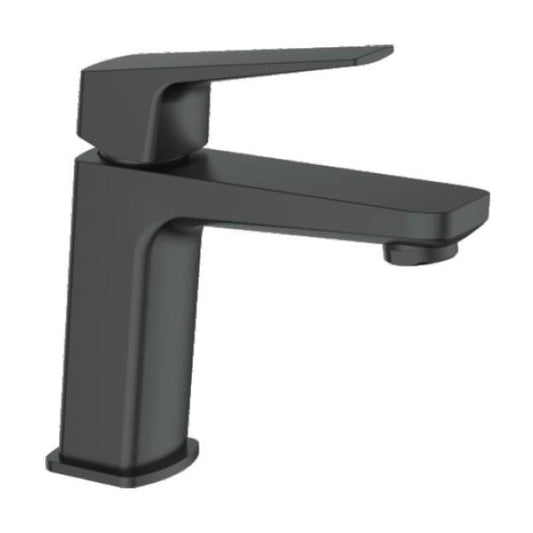 Ibergrif M11007B, rubinetto per lavabo in ottone, rubinetto per lavabo monocomando rubinetto per bagno classico, acqua fredda e calda, nero