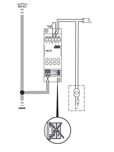 Bticino terraneo relè SERRATURA 2/8 FILI - 346230 - Attuatore digitale per porta elettrica 2/8fili