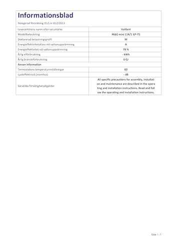 Vaillant Scaldabagno Atmomag Mini 11-4/1 XI ERP LOW NOX, a GPL