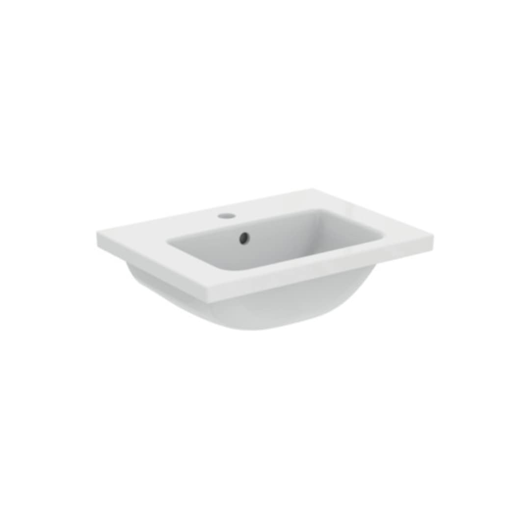 Ideal Standard - i.life S Lavabo Top da 51cm con profondità ridotta a soli 38 cm. Mobile e sifone d'arredo da acquistare separatamente. Bianco