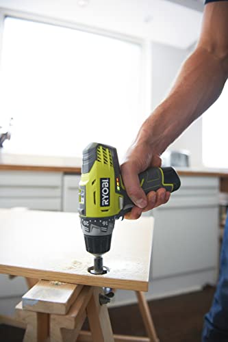 Ryobi R12DD-220S Trapano avvitatore a batteria 12V, 2 velocità, 2 batterie da 2.0Ah