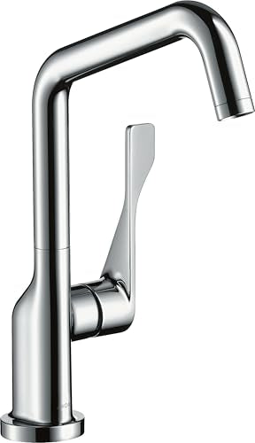 Hansgrohe Axor Citterio DN15 miscelatore monocomando per cucina 260 con bocca girevole, Colorazione: Cromo nero spazzolato