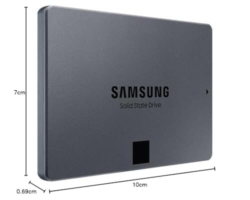 SAMSUNG 870 QVO 4TB SSD interno 6.35cm (2.5") SATA 6Gb/s Retail MZ-77Q4T0BW, 4000 Go