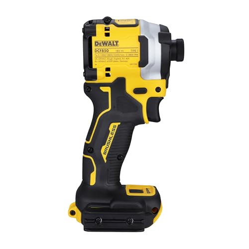 Dewalt Dcf850N-Xj 18V Xr Avvitatore a Percussione Compatto Senza Spazzole, Unità Nuda