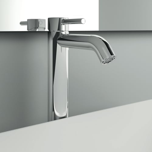 Ideal Standard - Ceraline, Miscelatore monocomando per lavabo da appoggio su piano, Cromato