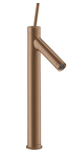 Hansgrohe Axor Starck Miscelatore monocomando lavabo 250 con maniglia ping per lavabi con scarico a scomparsa, Colorazione: Oro rosso spazzolato