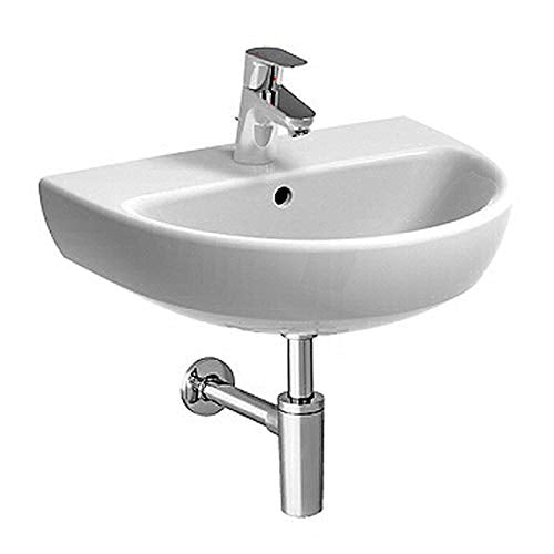 Lavabo 65 Pozzi-Ginori Selnova Pro 65 cm 1 e 3 fori sospeso bianco lucido