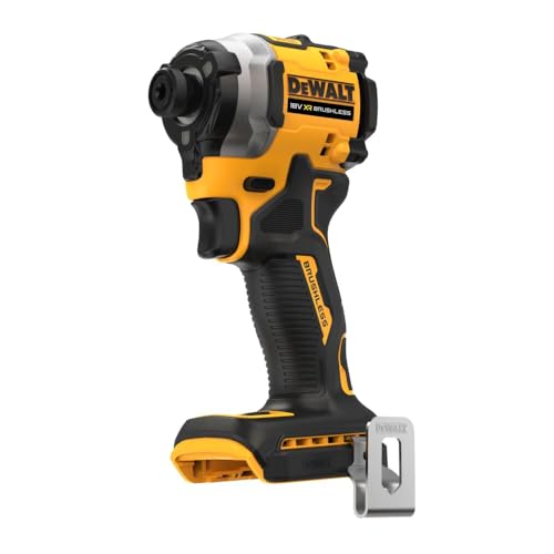 ‎DeWALT DCF850E2T-QW Avvitatore compatto senza spazzole a percussione XR 18V 1/4" 205Nm con 2 batterie POWERSTACK e valigetta TSTAK, Multicolore