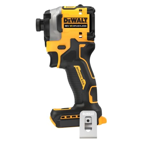 ‎DeWALT DCF850E2T-QW Avvitatore compatto senza spazzole a percussione XR 18V 1/4" 205Nm con 2 batterie POWERSTACK e valigetta TSTAK, Multicolore