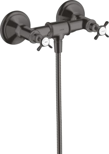 Hansgrohe Axor Montreux Braccio doccia esterno a 2 manopole, 1 consumatore, Colorazione: Cromo nero spazzolato