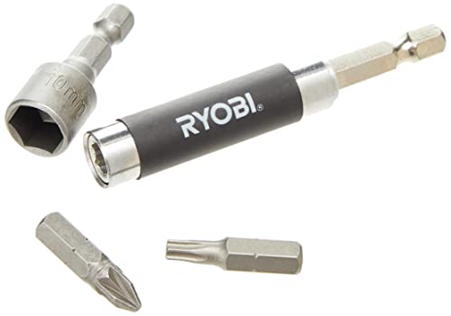 RYOBI - Valigetta con 127 accessori misti: 13 punte per metallo + 7 bussole + 81 punte 25 mm PH/PE/TX/HEX/SQ/HEX/SL + 25 punte 50 mm PH/PZ/SL/SQ + 1 portapunte - RAK127DDSD