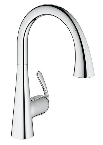 GROHE Zedra Miscelatore Monocomando per Lavello, con Spruzzatore a Tiro, Cromo [Vecchio Modello] 32294001