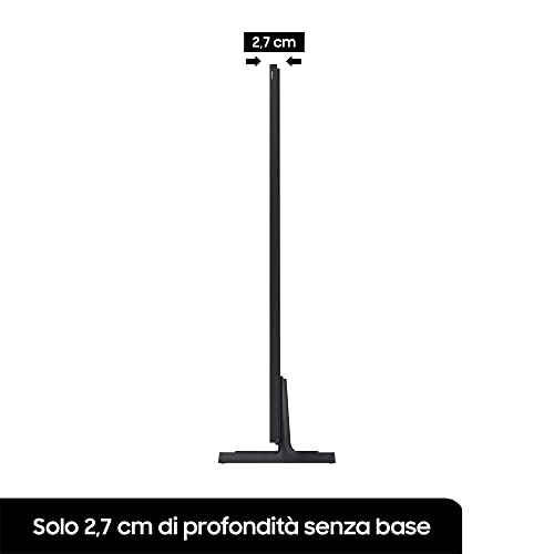 SAMSUNG Lifestyle TV QE85LS03BAUXZT The Frame QLED 4K, Smart TV 85" Matte Display, Art Mode, Dolby Atmos e OTS, Integrato con Bixby e Alexa compatibile con Google Assistant, Black 2022