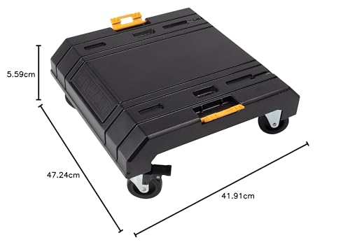 DEWALT DWST1-71229 T-STAK Cart Unità per Trasporto Dotata di 4 Ruote Orientabili a 360° di cui 2 Munite di Freno