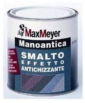 SMALTO DECORATIVO CON ANTIRUGGINE PER FERRO"MANOANTICA" LT.0,750 COLORE"NERO GRAFITE" FORMULAZIONE GEL NON COLA DURANTE L'USO.