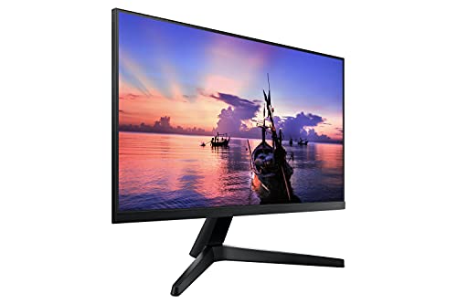 Samsung Monitor LED T35F (F24T352), Flat, 24", 1920x1080 (Full HD), IPS, Bezeless, 75 Hz, 5 ms, FreeSync, HDMI, D-Sub, Eye Saver Mode, Dark Blue Gray