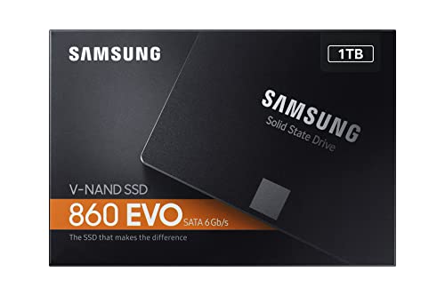 Samsung Memorie MZ-76E1T0 860 EVO SSD Interno da 1 TB, SATA, 2.5"