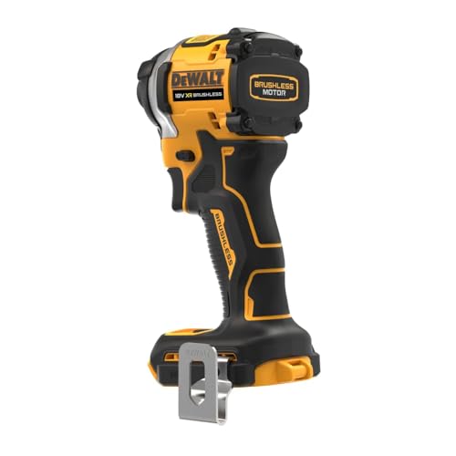 ‎DeWALT DCF850E2T-QW Avvitatore compatto senza spazzole a percussione XR 18V 1/4" 205Nm con 2 batterie POWERSTACK e valigetta TSTAK, Multicolore