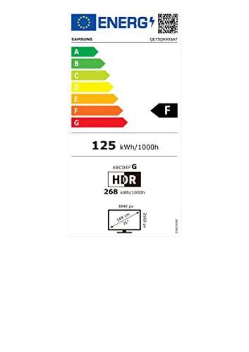 Samsung TV Neo QLED QE75QN90BATXZT, Smart TV 75" Serie QN90B, Neo QLED 4K UHD, Alexa e Google Assistant integrati, Titan Black, 2022, DVB-T2