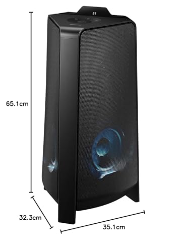 Samsung Soundbar Sound Tower Mx-T50/Zf Da 500 W, 2.0 Canali, Nero, 35.1 X 65.1 X 32.3 Cm