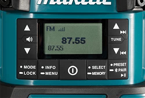 Makita DMR056 - Radio LXT agli ioni di litio da 14,4 V/18 V con lanterna, batterie e caricabatterie non inclusi