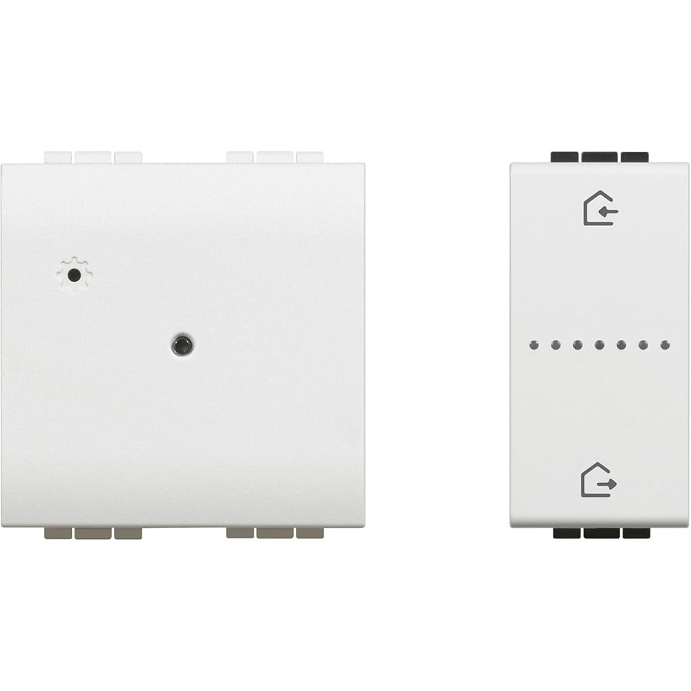 Bticino N4510C Gateway per Comando Luci Smart, Tapparelle Smart, Prese Connesse con App Home+Control o Voce + Comando Scenario Entra/Esci Wireless da Incasso Incluso, Smart Home, LivingLight, Bianco