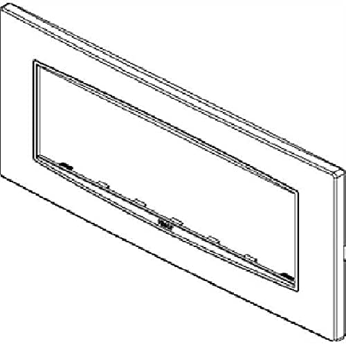 VIMAR, 20657.15 Eikon Placca Classic 7 moduli, metallo verniciato Bright e cornice grigia, antracite matt