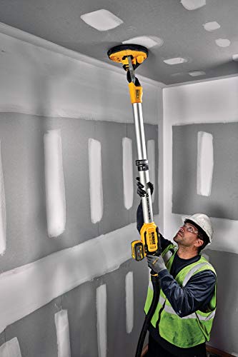 DeWALT DCE800N-XJ - Levigatrice a batteria a secco, con manico telescopico, 18 V