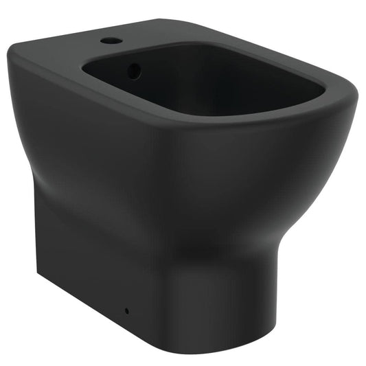 Ideal Standard - Tesi Bidet monoforo per installazione filo parete - Nero Seta