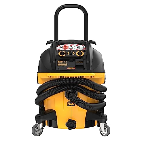 DeWalt DWV905M, Aspiratore Industriale a Umido e a Secco Classe M, 1.400 Watt, 38 litri, include Tubo di Aspirazione, Adattatore AirLock, Adattatore a Gradino, Sacchetto per la Polvere