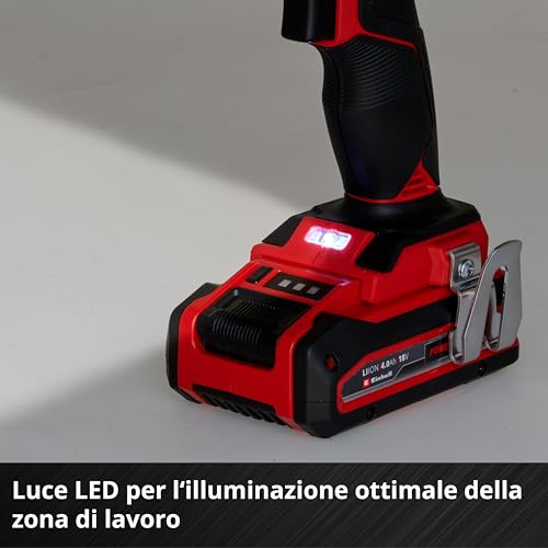 Einhell Professional trapano a percussione a batteria TP-CD 18/80 Li BL-Solo Power X-Change (18 V, Brushless, 80 Nm, funzione percussione, 2 velocità, mandrino 13 mm, senza batteria)