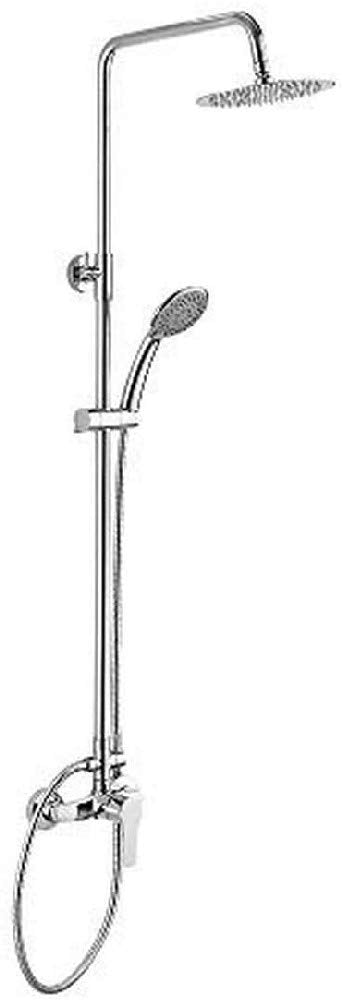 Ibergrif M17057 - Sistema Columna de Ducha Latón, Plata, 85 x 40 x 9 cm