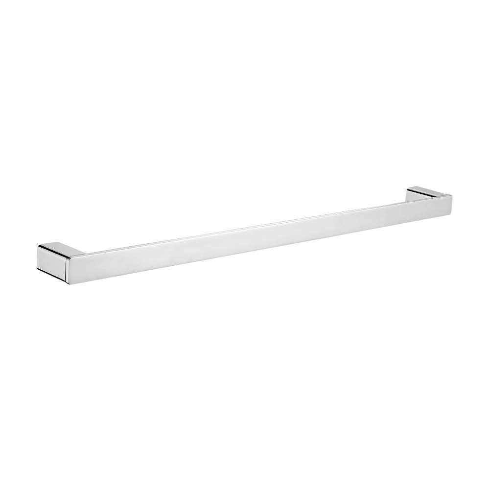 Ibergrif Plinto - Portasciugamani Bagno Quadrato, Porta Salviette a Parete, Argento, Muro, Ottone