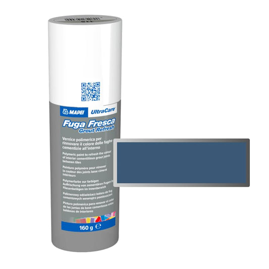 Mapei Ultracare FUGA FRESCA 169 BLU ACCIAIO vernice polimerica per rinnovare il colore delle fughe cementizie Flacone 160gr.