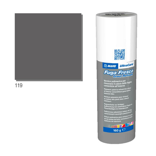 Mapei Ultracare FUGA FRESCA 119 GRIGIO LONDRA vernice polimerica per rinnovare il colore delle fughe cementizie Flacone 160gr.