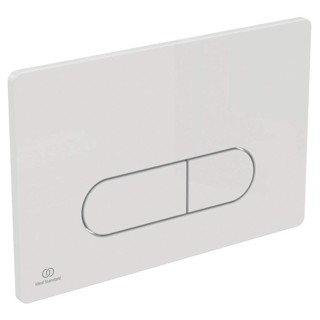 Ideal Standard T4931AC Prosys 80 cassetta di risciacquo ad incasso per WC a terra + placca meccanica Oleas M1 Bianca