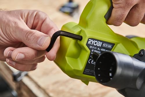 Ryobi RCS18BL-0 Sega Circolare Brushless a Batteria 18V ONE+, Indicata per Tagliare Legno, Profondità e Inclinazione Regolabili, Batteria Non Inclusa, Lama Ultrasottile Diametro 184mm con 24 Denti