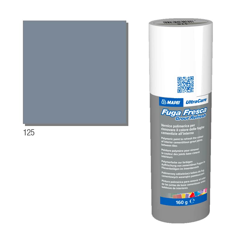 Mapei Ultracare FUGA FRESCA 125 GRIGIO CASTELLO vernice polimerica per rinnovare il colore delle fughe cementizie Flacone 160gr.