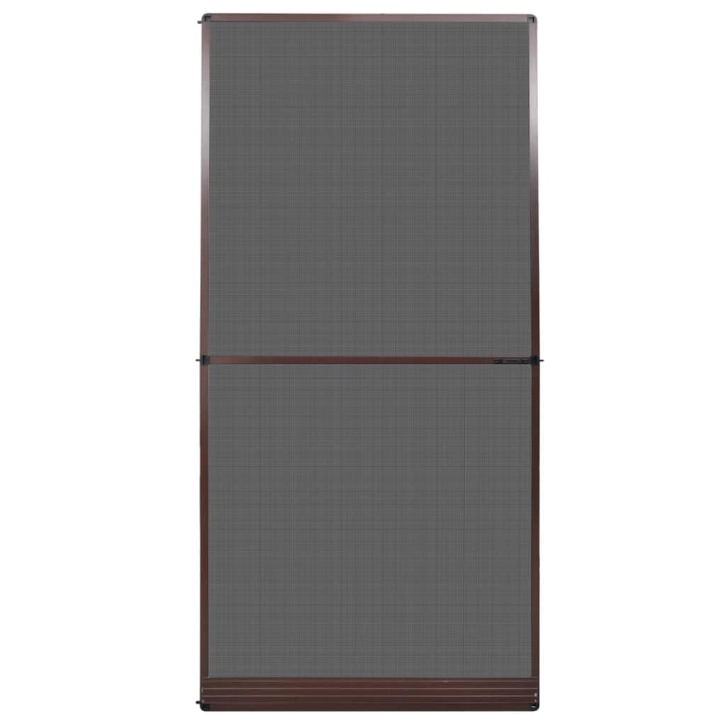 vidaXL Zanzariera per Porte e Finestre Marrone 120x240cm Tenda Antiinsetti