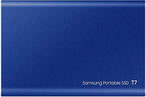 SSD Portatile 1 TB Serie T7 Interfaccia Usb 3.2 Blu