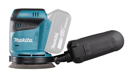 Makita DBO180Z DBO180Z-Lijadora rotorbital 18V Litio 125mm, Nero, S